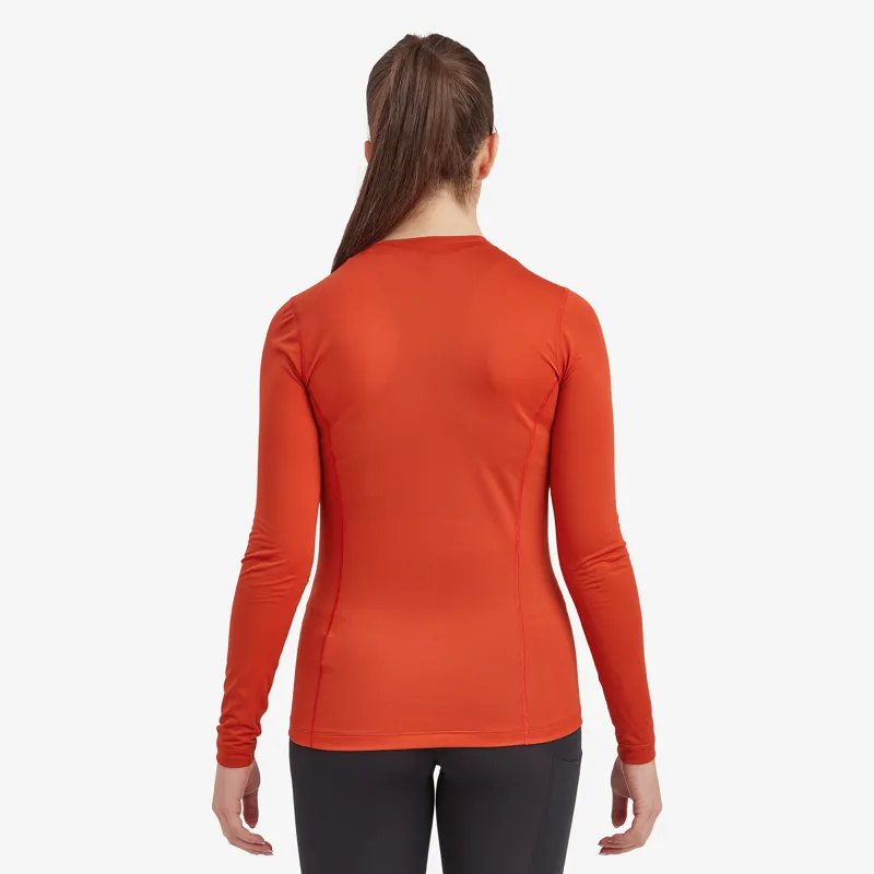 Montane Womens Dart Lite LS T-Shirt Saffron Red-3